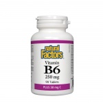 НАТУРАЛ ФАКТОРС ВИТАМИН Б6 + ВИТАМИН Ц таблетки 250 мг. 90 броя / NATURAL FACTORS VITAMIN B6 + VITAMIN C