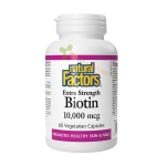 НАТУРАЛ ФАКТОРС БИОТИН капсули 10000 мкг 60 броя / NATURAL FACTORS BIOTIN