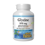 НАТУРАЛ ФАКТОРС ГЛИЦИН капсули 500 мг 120 броя / NATURAL FACTORS GLYCINE 