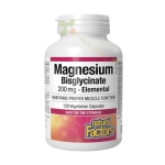 НАТУРАЛ ФАКТОРС МАГНЕЗИЕВ БИСГЛИЦИНАТ капсули 200 мг 120 броя / NATURAL FACTORS MAGNESIUM BISGLYCINATE PURE 