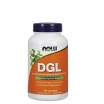НАУ ФУДС ГЛИЦИРИЗИНОВА КИСЕЛИНА (DGL) драже 400 мг. 100 броя / NOW FOODS DGL