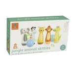 ДЪРВЕН БОУЛИНГ ЖИВОТНИТЕ ОТ ДЖУНГЛАТА OTT03810 / ORANGE TREE TOYS JUNGLE ANIMAL SKITTLES OTT03810