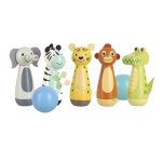 ДЪРВЕН БОУЛИНГ ЖИВОТНИТЕ ОТ ДЖУНГЛАТА OTT03810 / ORANGE TREE TOYS JUNGLE ANIMAL SKITTLES OTT03810