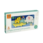 ДЪРВЕН ПЪЗЕЛ ЖИВОТНИ OTT06704 / ORANGE TREE TOYS JUNGLE ANIMALS MINI PUZZLES OTT06704