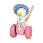 ДЪРВЕНА БУТАЛКА ПАТЕ OTT02462 / ORANGE TREE TOYS PUSH ALONG DUCK OTT02462