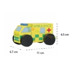 ДЪРВЕНА ЛИНЕЙКА OTT07428 / ORANGE TREE TOYS AMBULANCE OTT07428