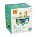 ДЪРВЕНА МУЗИКАЛНА КУТИЯ ТАНЦУВАЩИ ЖИВОТНИ OTT15803 / ORANGE TREE TOYS JUNGLE ANIMALS MUSIC BOX OTT15803