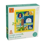 ОБРАЗОВАТЕЛЕН МОНТЕСОРИ ПЪЗЕЛ ДЖУНГЛА OTT21681 / ORANGE TREE TOYS JUNGLE ANIMAL BLOCK PUZZLE OTT21681