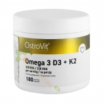 ОСТРОВИТ ОМЕГА 3 + ВИТАМИНИ D3 И K2 капсули 180 броя / OSTROVIT OMEGA 3 + VITAMINS D3 & K2