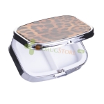 ОВАЛНА МЕТАЛНА КУТИЯ ЗА ЛЕКАРСТВА С 2 ОТДЕЛЕНИЯ / OVAL METAL BOX FOR MEDICINES WITH 2 COMPARTMENTS