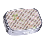 ОВАЛНА МЕТАЛНА КУТИЯ ЗА ЛЕКАРСТВА С 2 ОТДЕЛЕНИЯ / OVAL METAL BOX FOR MEDICINES WITH 2 COMPARTMENTS