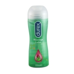 ОВЛАЖНЯВАЩ ГЕЛ ЛУБРИКАНТ ДУРЕКС С АЛОЕ ВЕРА 200 мл / DUREX PLAY MASSAGE 2 in 1 ALOE VERA