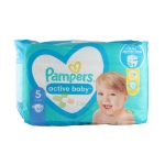 ПАМПЕРС АКТИВ БЕЙБИ ДЖУНИЪР №5 11 - 16 килограма 50 броя / PROCTER & GAMBLE PAMPERS ACTIVE BABY DRY JUNIOR 11 - 16 kg