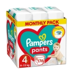 ПАМПЕРС ПРЕМИУМ КЕЪР ГАЩИ №4 9 - 15 кг. 176 броя / PROCTER & GAMBLE PAMPERS PREMIUM CARE PANTS