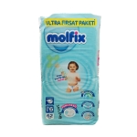 ПЕЛЕНИ МОЛФИКС ЕКСТРА ЛАРДЖ №6 15+ кг 62 броя / MOLFIX DIAPERS EXTRA LARGE №6 15+ kg 