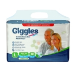 ПЕЛЕНИ ЗА ВЪЗРАСТНИ ГИГЪЛС размер L 30 броя / GIGGLES ADULT DIAPERS size L
