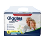 ПЕЛЕНИ ЗА ВЪЗРАСТНИ ГИГЪЛС размер S 30 броя / GIGGLES ADULT DIAPERS size S 