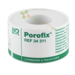 ПОРОФИКС САМОЗАЛЕПВАЩ СЕ ПЛАСТИР ЗА ФИКСИРАНЕ НА ПРЕВРЪЗКИ 2.5 см х 5 м / LOHMANN & RAUSCHER POROFIX ADHESIVE TAPE 2.5 cm x 5 m