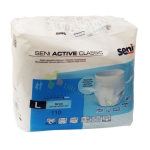 ПРЕДПАЗНО БЕЛЬО ЗА ВЪЗРАСТНИ СЕНИ АКТИВ КЛАСИК размер L 10 броя / SENI ACTIVE CLASSIC ELASTIC DISPOSABLE UNDERWEAR L