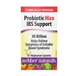 ПРОБИОТИК МАКС IBS SUPPORT 30 млрд. капсули 45 броя / WEBBER NATURALS PROBIOTIC MAX IBS SUPPORT 30 billion 