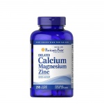 КАЛЦИЙ, МАГНЕЗИЙ И ЦИНК каплети 250 броя / PURITAN'S PRIDE CALCIUM MAGNESIUM AND ZINC