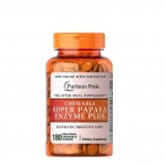 СУПЕР ХРАНОСМИЛАТЕЛНИ ЕНЗИМИ дъвчащи таблетки 180 броя / PURITAN'S PRIDE SUPER PAPAYA ENZYME PLUS