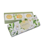 САПУН ИНГЛИШ СОУП КАМПЪНИ БЯЛ ЖАСМИН И САНДАЛОВО ДЪРВО В КУТИЯ 3 * 100 г / ENGLISH SOAP COMPANY WHITE JASMINE & SANDALWOOD SOAP IN A BOX 