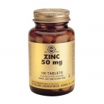 СОЛГАР ЦИНК ГЛЮКОНАТ таблетки 50 мг. 100 броя / SOLGAR ZINC