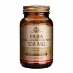 СОЛГАР PABA (ПАРААМИНОБЕНЗОЕНА КИСЕЛИНА) капсули 550 мг. 100 броя / SOLGAR PABA (PARA-AMINOBENZOIC ACID)