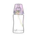 СТЪКЛЕНО ШИШЕ ЗА ХРАНЕНЕ BABY SHOWER ЗА МОМИЧЕ 3+ месеца 250 мл / LOVI GLASS FEEDING BOTTLE BABY SHOWER GIRL 3+ months