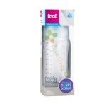 СТЪКЛЕНО ШИШЕ ЗА ХРАНЕНЕ БОТАНИК 3+ месеца 250 мл / LOVI GLASS FEEDING BOTTLE BOTANIC 3+ months