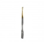 СКОСЕНА ДИЗАЙНЕРСКА ПИНСЕТА 9 СЪС ЗЛАТЕН ВРЪХ / STANDELLI DESIGH TWEEZERS 9 SLANT TIP WITH GOLDEN EDGE