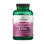 СУОНСЪН ГЛЮКОЗАМИН, ХОНДРОИТИН + МСМ таблетки 120 броя / SWANSON GLUCOSAMINE, CHONDROITIN & MSM