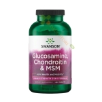 СУОНСЪН ГЛЮКОЗАМИН, ХОНДРОИТИН + МСМ таблетки 240 броя / SWANSON GLUCOSAMINE, CHONDROITIN & MSM 