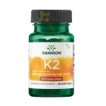 СУОНСЪН ВИТАМИН K2 софт гел капсули 50 мкг 30 броя / SWANSON VITAMIN K2