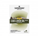 РИБЕНО МАСЛО ОТ ЧЕРЕН ДРОБ НА ТРЕСКА ЕКСТРА СУПЕРФУДС капсули 50 броя / SUPERFOODS NATURE'S BEST COD LIVER OIL