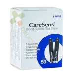 ТЕСТ ЛЕНТИ ЗА АПАРАТ ЗА КРЪВНА ЗАХАР КЕЪРСЕНС 50 броя / I-SENS BLOOD GLUCOSE TEST STRIPS CARESENS II