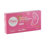 ТЕСТ ЗА БРЕМЕННОСТ МАКСИ ЧЕК КАСЕТА 1 броя / MAXI CHECK HCH PREGNANCY TEST CASSETTE 