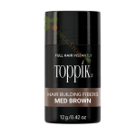 ТОППИК ФИБРИ ЗА КОСА СРЕДНО КАФЯВО 12 г / TOPPIK HAIR BUILDING FIBERS MEDIUM BROWN