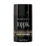 ТОППИК ФИБРИ ЗА КОСА ТЪМНО КАФЯВО 12 г / TOPPIK HAIR BUILDING FIBERS DARK BROWN 