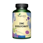 ЦИНК БИСГЛИЦИНАТ капсули 12.5 мг 300 броя / VEGAVERO ZINK BISGLYCINAT