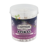 ТУПФИ COTTON LINE SPIRAL 100 броя КРЪГЛА КУТИЯ / COTTON LINE SPIRAL COTTON BUDS