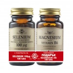 СОЛГАР КОМПЛЕКТ СЕЛЕН + МАГНЕЗИЙ С ВИТАМИН Б6 / SOLGAR SET SELENIUM + MAGNESIUM WITH VITAMIN B6