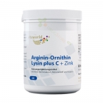 АРГИНИН + ОРНИТИН + ЛИЗИН + C + ЦИНК капсули 60 броя / VITA WORLD ARGININ + ORNITHIN + LYSIN + C + ZINK 