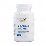 L-АРГИНИН капсули 750 мг 100 броя / VITA WORLD L-ARGININE 