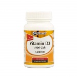 ВИТАМИН Д3 желирани капсули 5000 IU 100 броя / VITACOST VITAMIN D3 5000 IU