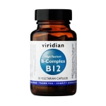 ВИТАМИН B КОМПЛЕКС С ВИСОКО СЪДЪРЖАНИЕ НА B12 капсули 30 броя / VIRIDIAN B - COMPLEX