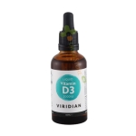 ВИТАМИН D3 капки 2000 IU 50 мл / VIRIDIAN NUTRITION LIQUID VITAMIN D3 drops