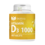 ВИТАМИН D3 таблетки 1000IU 100 броя / BIOTICA VITAMIN D3 