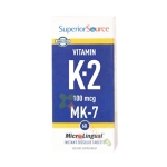 ВИТАМИН K2 (MK-7) сублингвални таблетки 100 мкг 60 броя / SUPERIOR SOURCE VITAMIN K2 (MK-7)